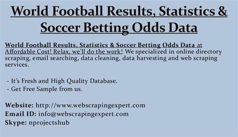 Soccer Betting Odds & Results .